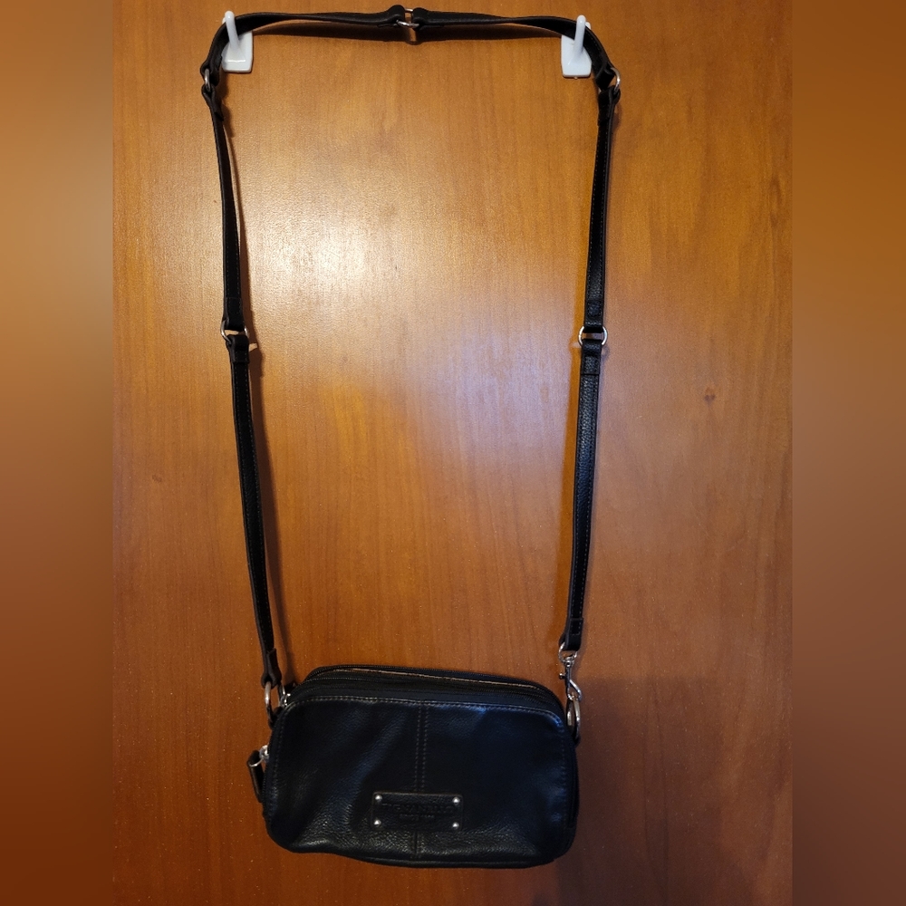 Brown 3 compartment purse